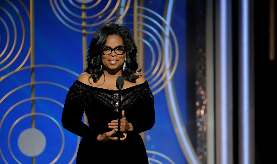 Oprah at Golden Globes - Oprah